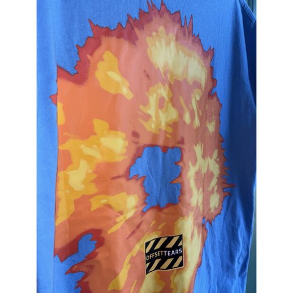 Denim Tears x Offset Medium Blue Set It Off #1 Tee - Picture 10 of 13